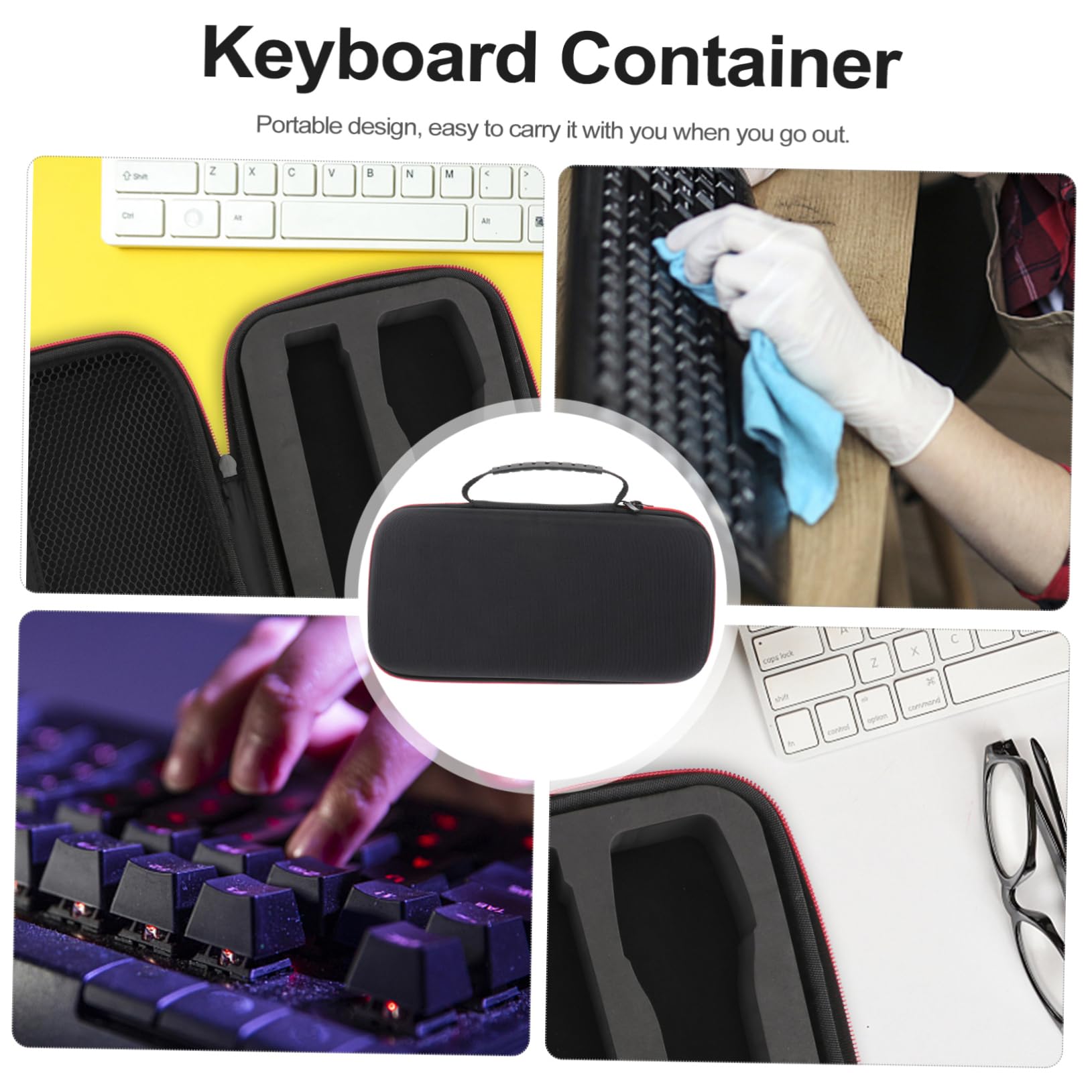 TOYANDONA Funda De Teclado Portátil y Resistente Al Agua Compatible con Teclado De Transporte para Protección contra Golpes y Arañazos