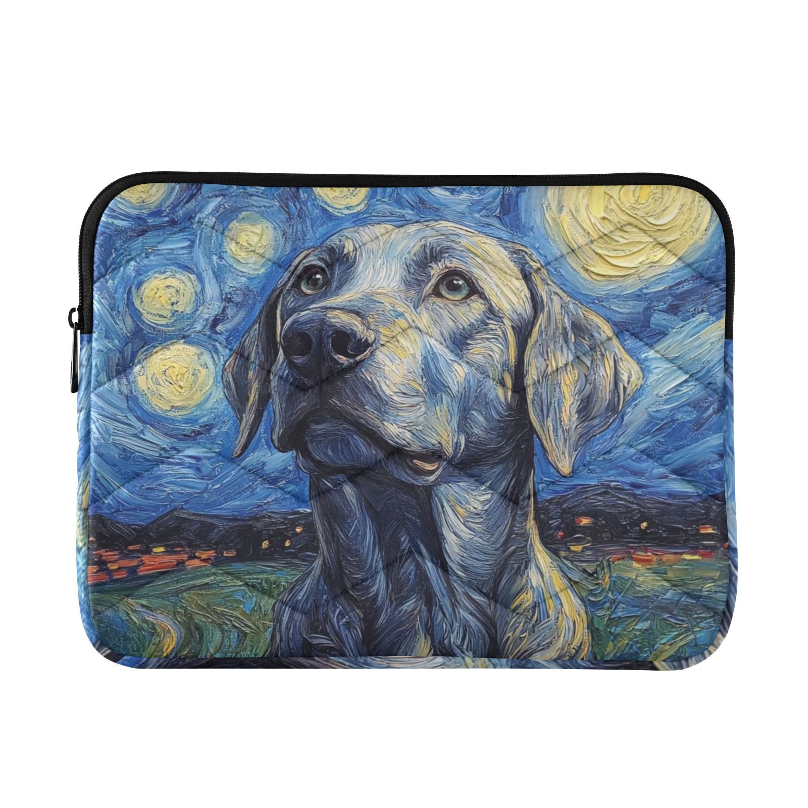ALAZA Labrador Dog Starry Laptop Sleeve Bag Waterproof Protective Notebook Case, 13-13.3, 14 inch