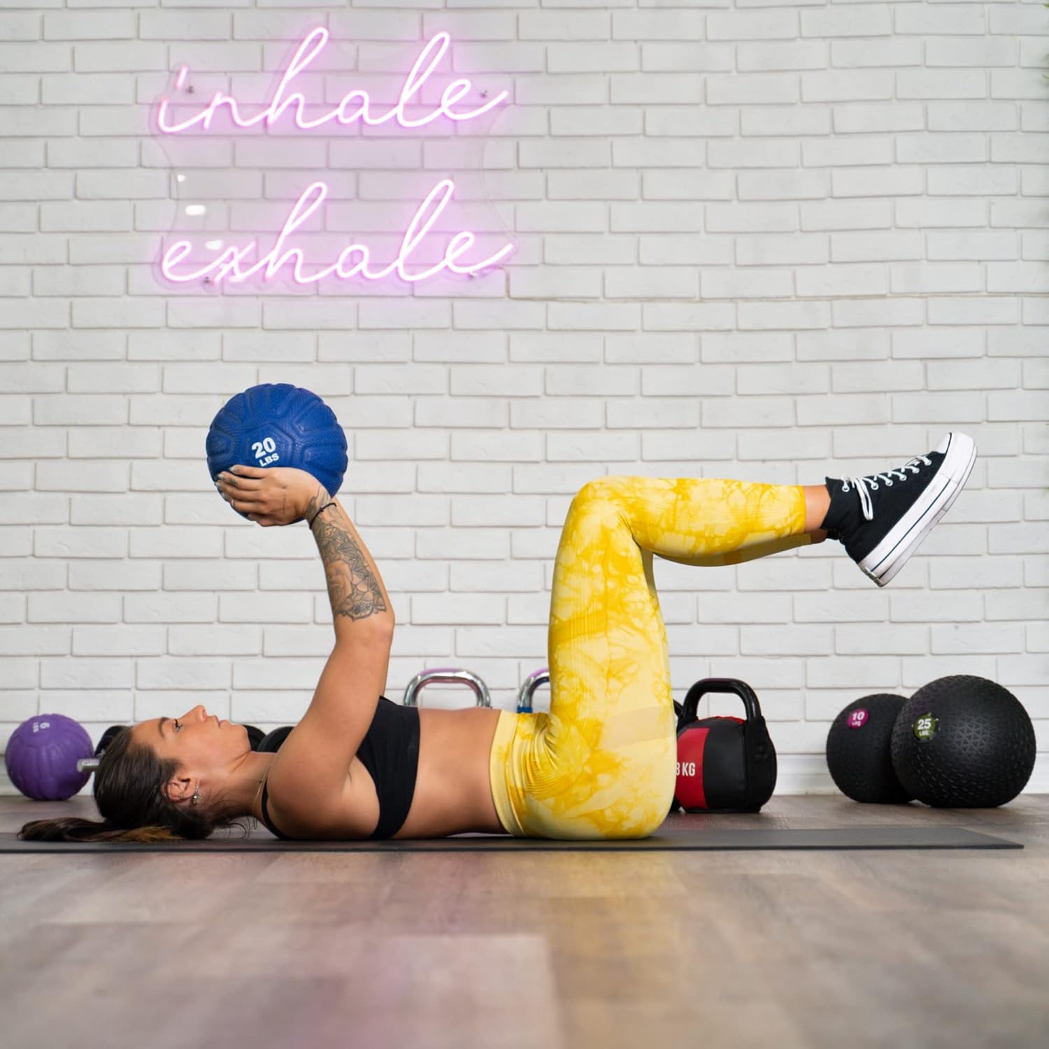 PRISP Weighted Rubber Medicine Ball - Weight Ball for Strength Exercises and Fitness Workouts