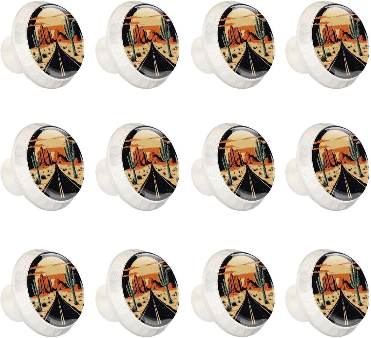 Black Desert Road Trip (1) Modern Style Drawer Knobs, Universal Cabinet Knobs for Kitchen Living Room Bedroom