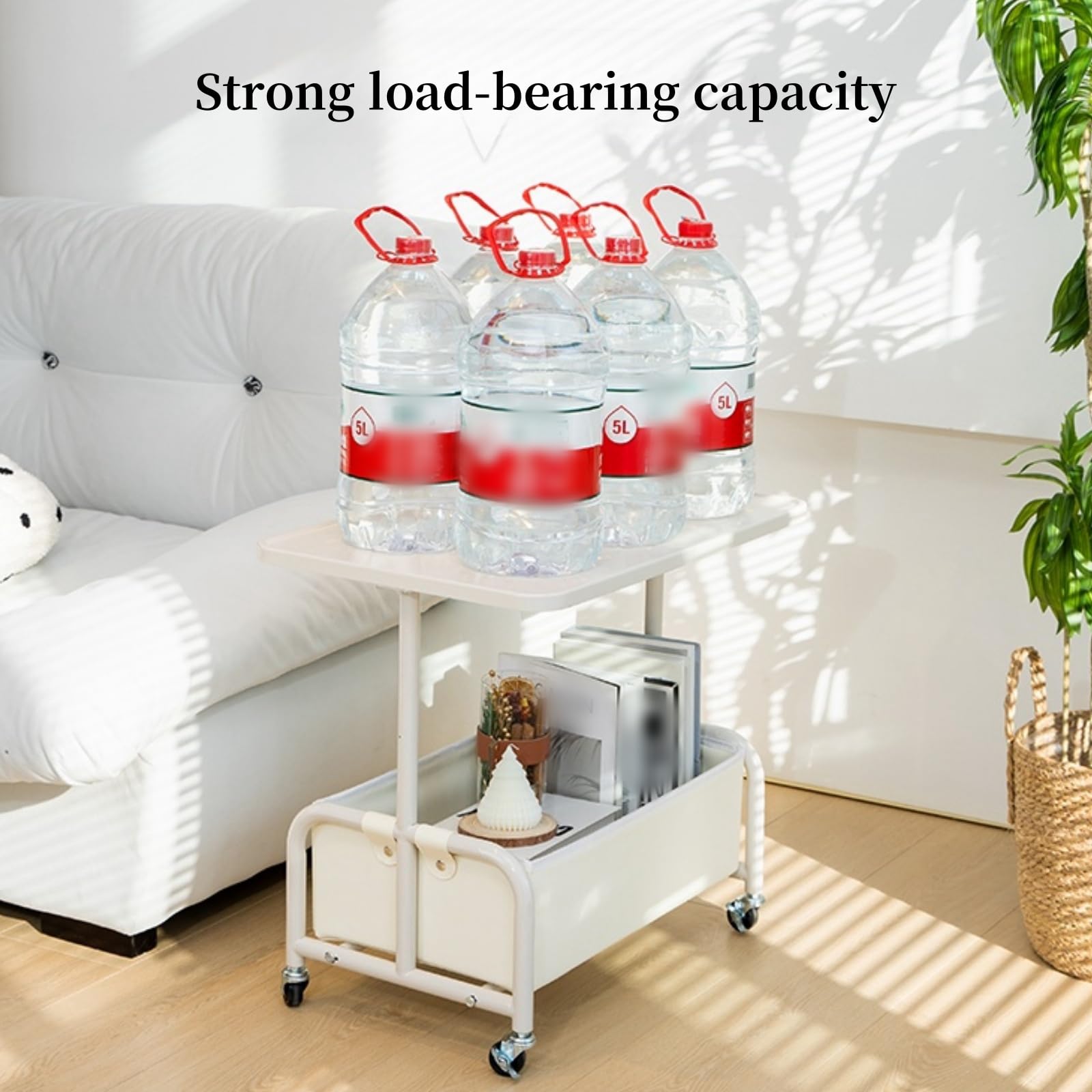 Carrello portaoggetti su ruote, carrello mobile con ripiani a 3 livelli, scaffale portatile per cucina, artigianato, bellezza o forniture per ufficio