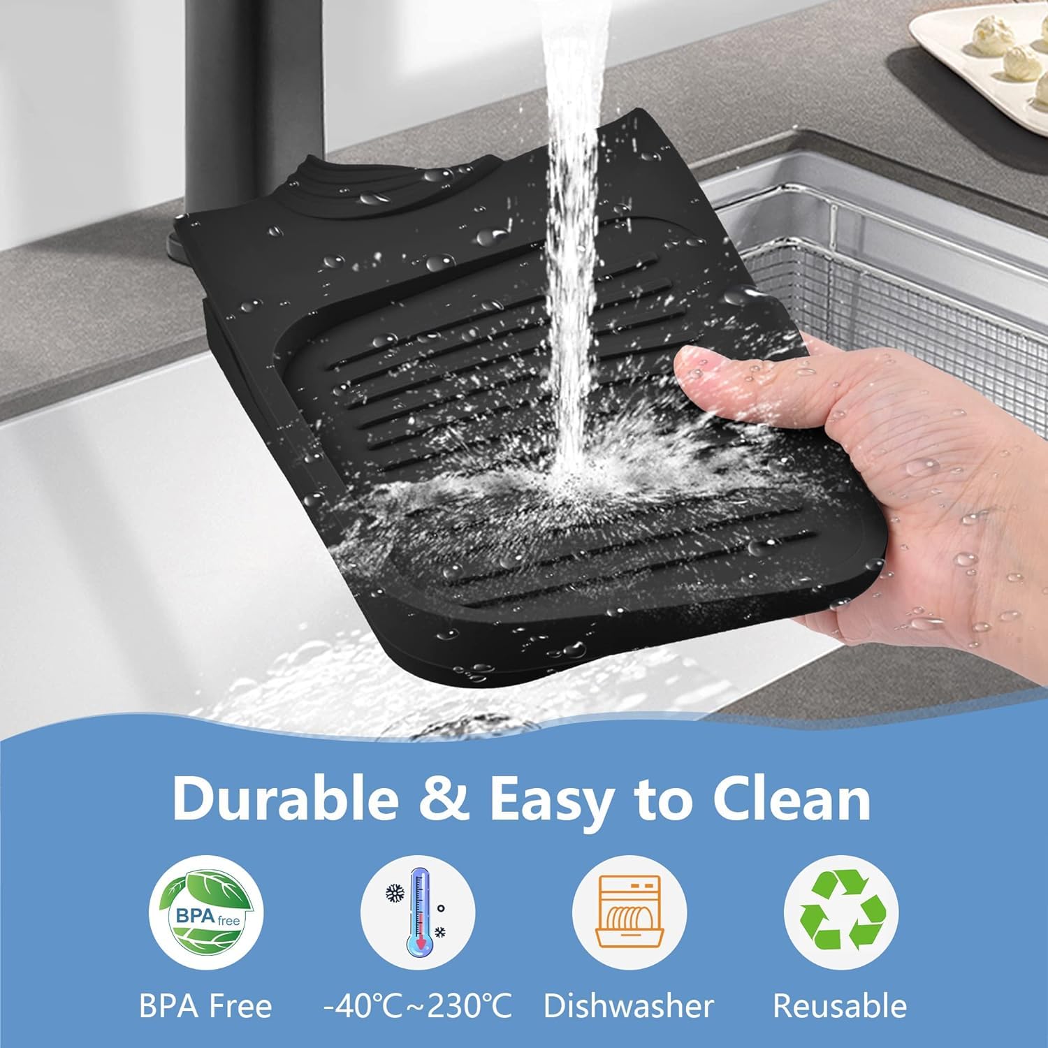 Tapis Robinet Terre Diatomée Absorbant Cuisine Salle Bain Contour De Robinet Absorbant Terre Diatomée - Séchage Rapide évier Cuisine Tapis Robinet Diatomite