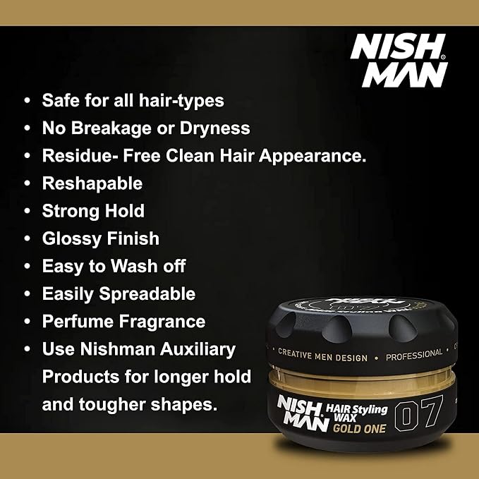 Cera para peinar Nishman Hair Styling Wax 150 ml miniatura 4