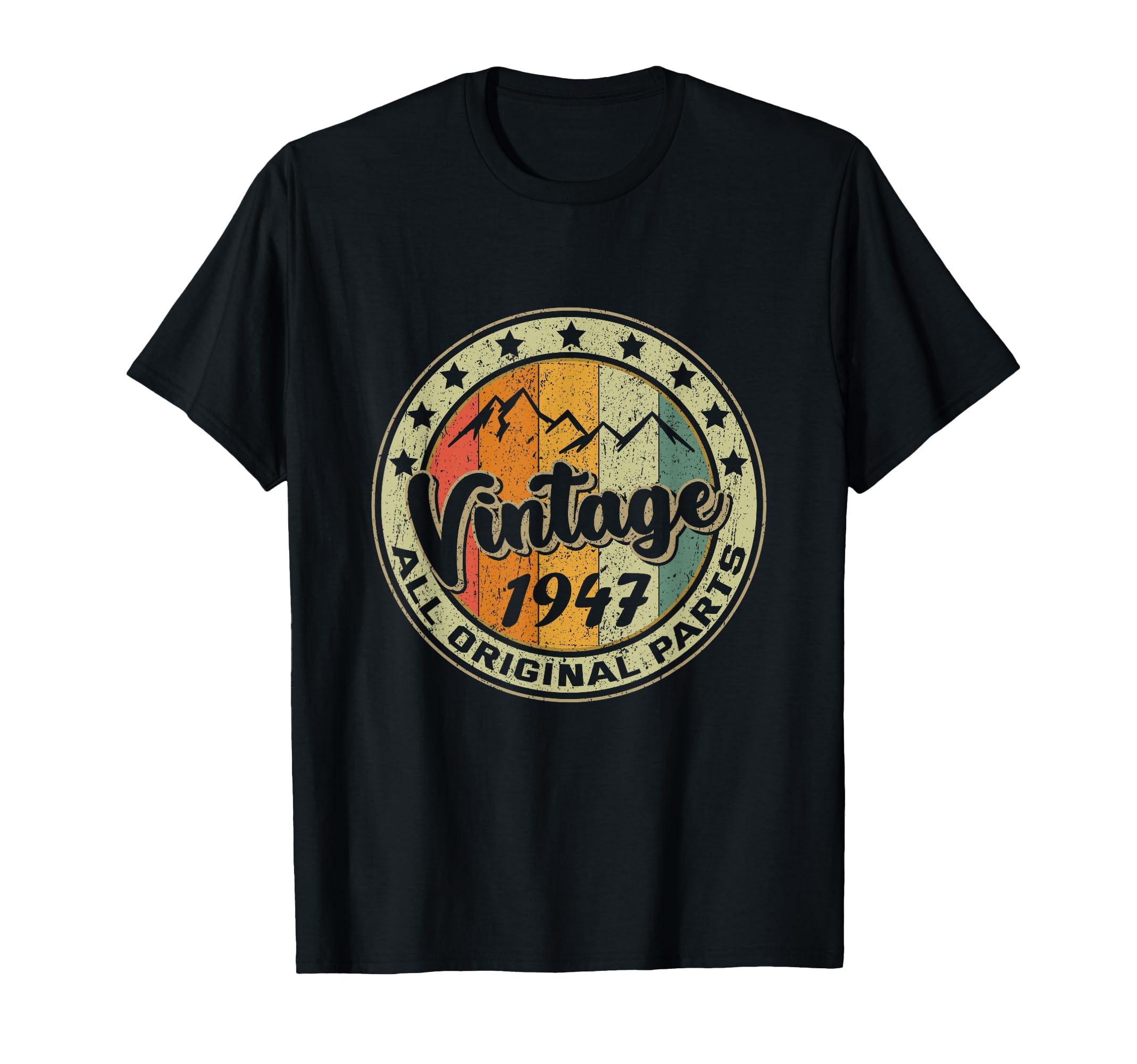 78th Birthday Gift Shirt - Classic Retro 1947 Design For Men & Women, Customizable T-Shirt In Sizes S-5X - View #13