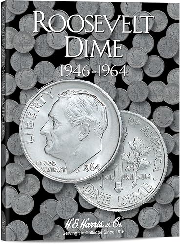 Carpeta de monedas Harris - Roosevelt Dimes #1 Carpeta 1946-1964 - #8HRS2684 por H.E. Harris
