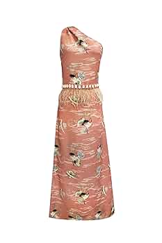 Amazon.com: Sensi Studio, One Shoulder Dress With Feathered