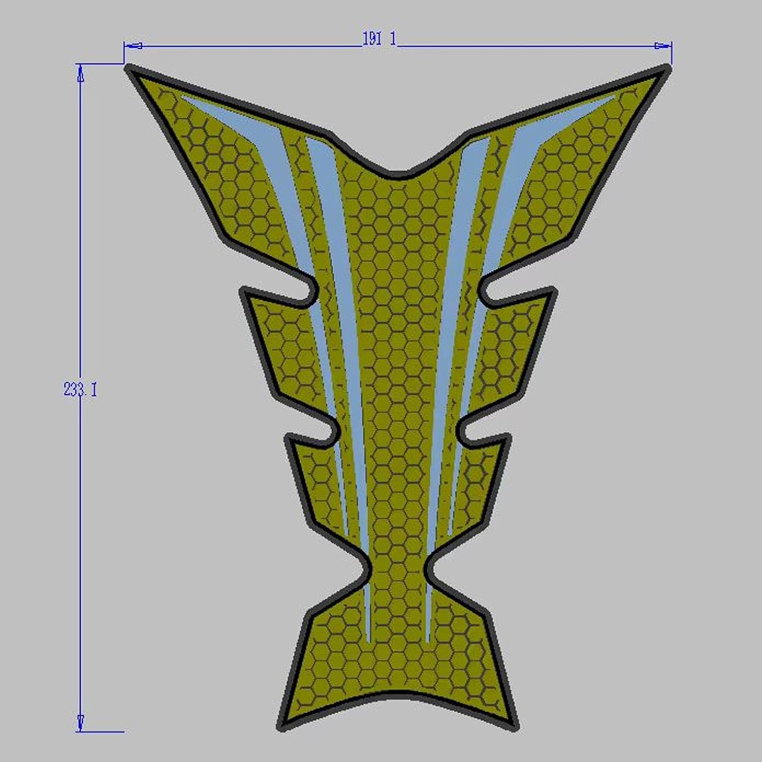 for Z900 Z900SE Z900R Motorcycle Fuel Tank Traction Pad Side Gas Knee Grip Protective Sticker Protector (for Kawasaki Vehicle) (2018 Onwards) (Green)