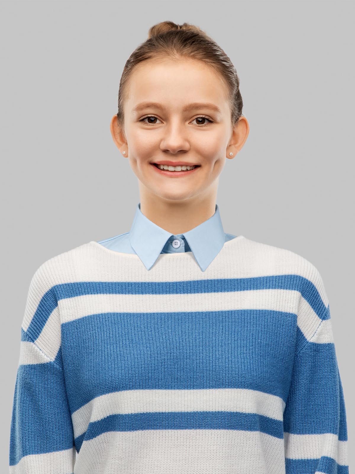 Detachable Dickey Collar Blouse for Women, Fake Half Shirts Faux False Collar for Girls Favors