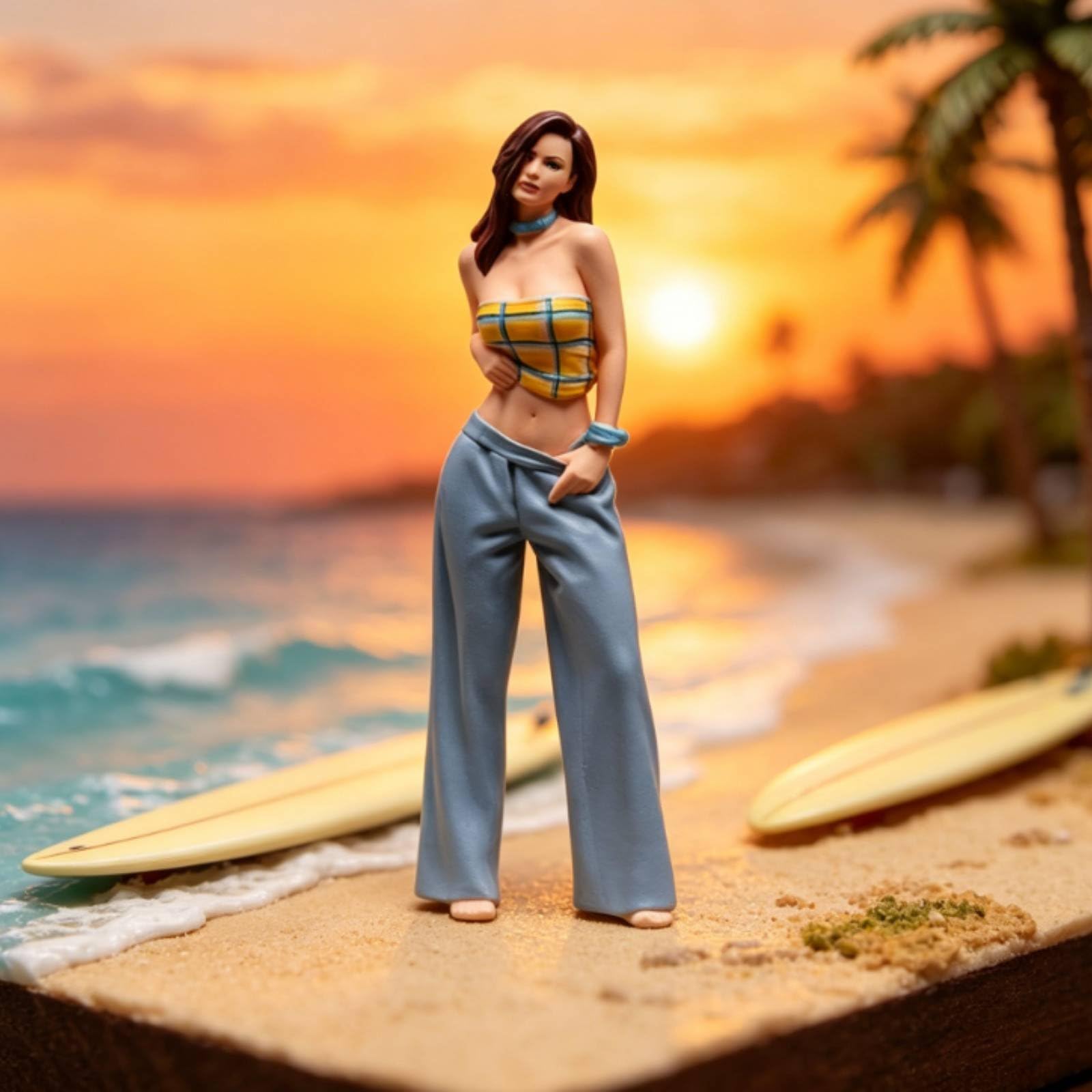 Sammelfigur Handbemalte Miniaturmodell Resin Künstlerisch Gestaltete Figur Fein Modelliertes Gesicht Strukturiertes Finish für Sammler Vitrinen Desk-Setup Themendekoration