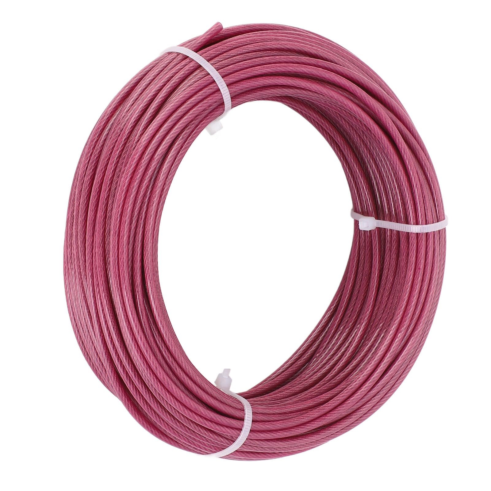 FTVOGUE Kit Traliccio in Cavo D'acciaio Rivestito Viola 100 Piedi 3 Mm con Tenditore a Tenditore Resistente Ai Raggi UV per Piante Rampicanti Vite Vela Ombreggiante