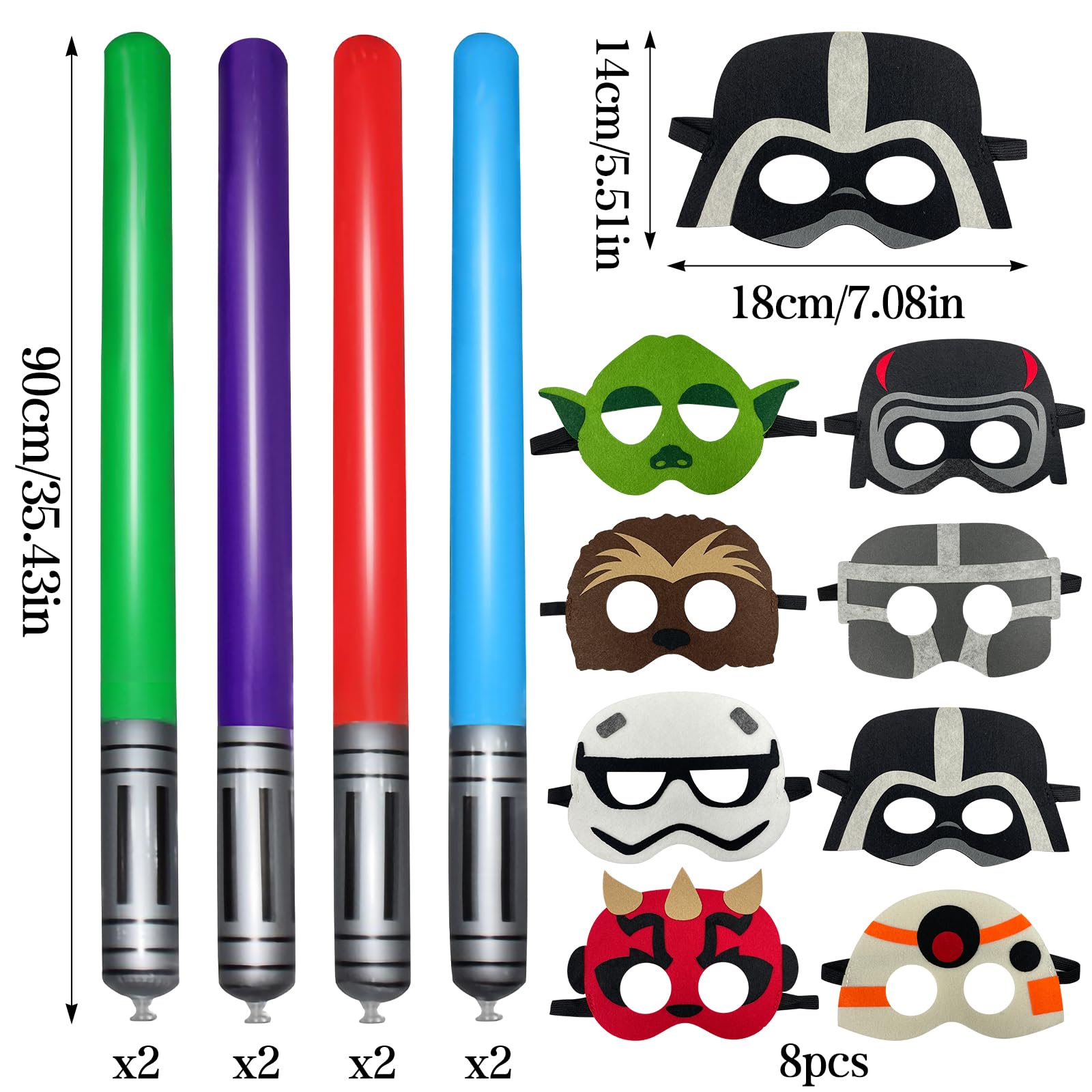 Inflatable Lightsaber,Inflatable Lightsaber Balloons Decorations Set ...