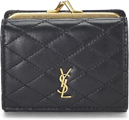YVES SAINT LAURENT Pre-Loved Black Quilted Lambskin Rider...