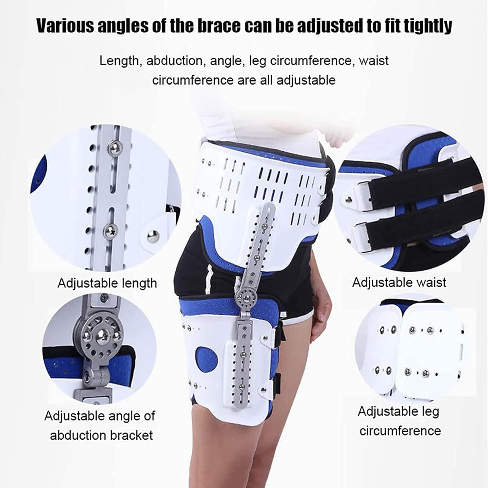 UYSELA Supporto per Inguine e Anca per Coscia Destra Sinistra Tutore per l’Anca Supporto della Coscia per Muscoli Inguine Sollievo Dolore Artrite Sciatica, Unisex,Left