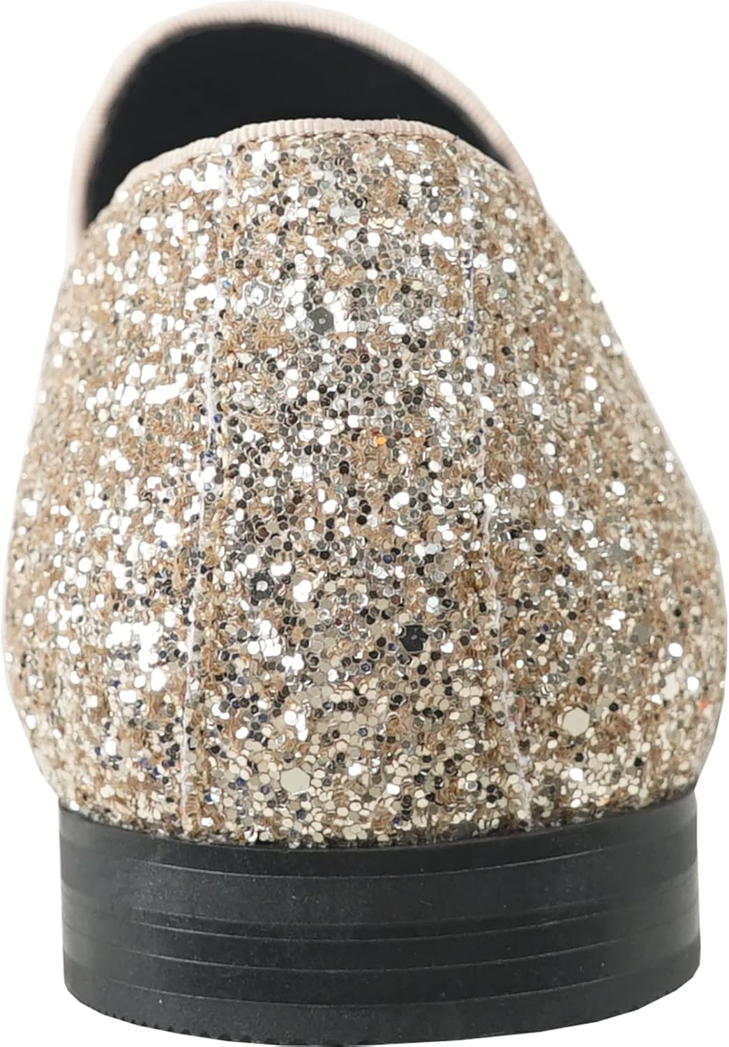 bravo! Men Dress Shoe Prom Slip-on Loafer Lace-up Oxford Cap Toe Metallic Glitter for Wedding Prom Black Blue Green Gold Pink Pewter Purple Silver Red