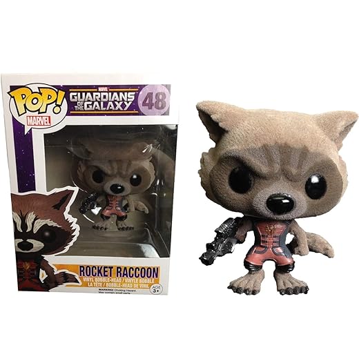 Funko Sdcc 2014 Pop Guardians Of The Galaxy #48 Rocket Raccoon (Flocked)