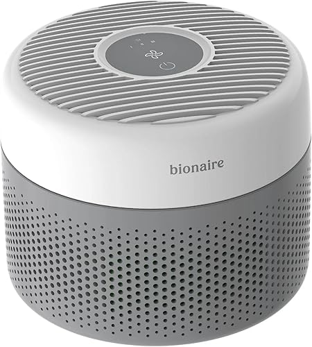 Bionaire - Purificador de aire para escritorio, purificador de aire 360 con filtro de aire HEPA verdadero, ideal para oficina o dormitorio