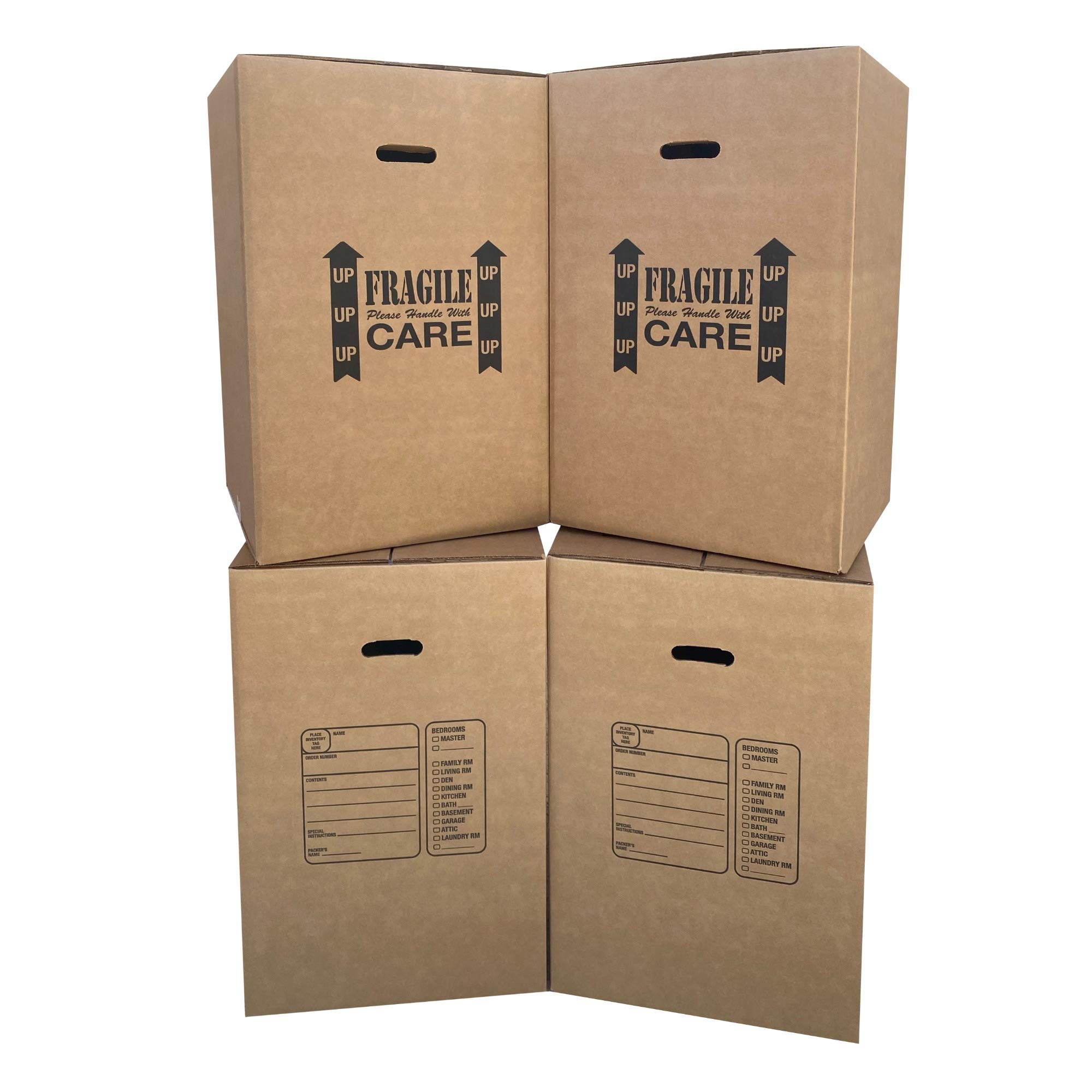 Uboxes 4 Kitchen Moving Boxes Double Wall 18x18x28" boxes,BOXBUNDKIT04