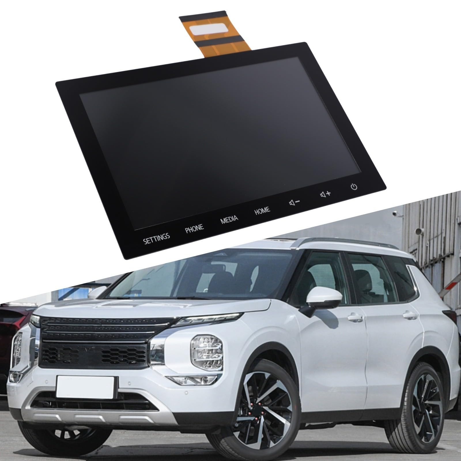 20.3 cm LCD Radio Navigation Display Direct Fit für Mitsubishi für OUTLANDER Sport Mirage G4 2019 bis 2022 OEM 8740A098 8740A103 Ersatz Schwarz Schnell