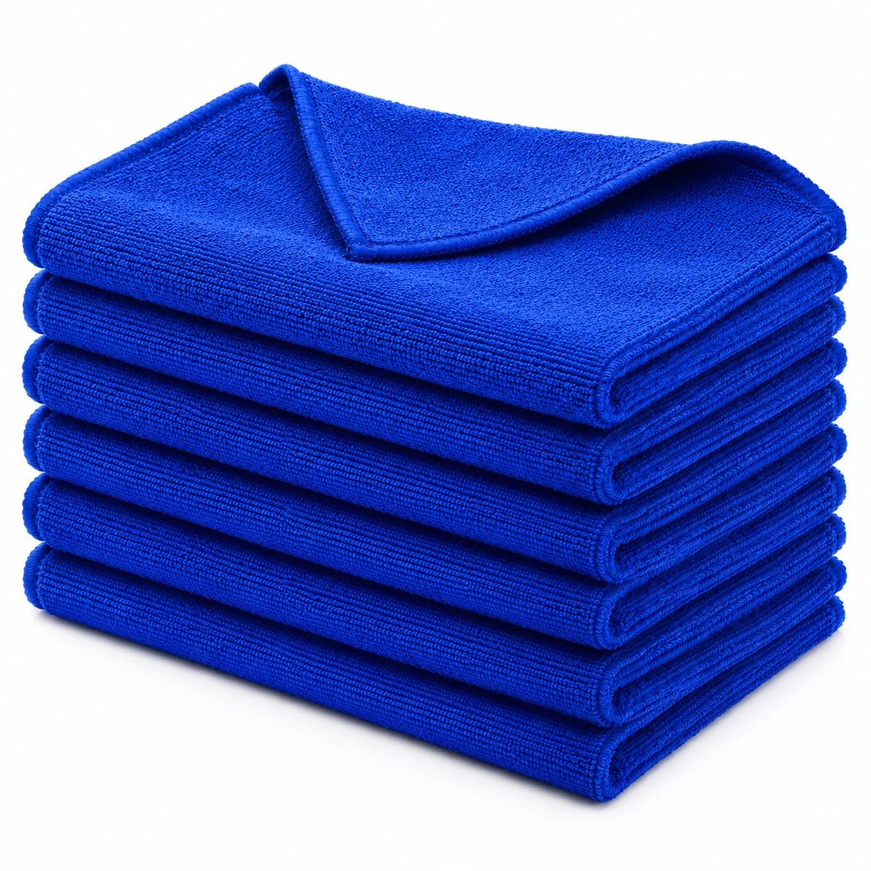 Microfiber Cloth for Car Cleaning 280 GSM Blue 40x40cm | Best micro fiber cloth for car cleaning | car washing clothes | bike cleaning cloth-image-14