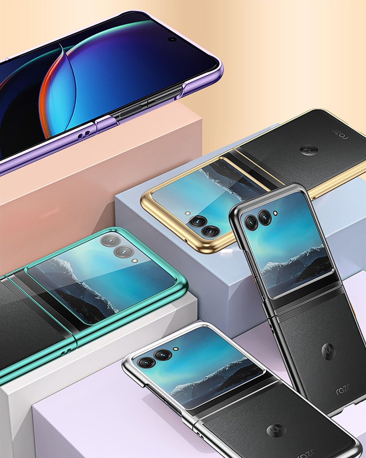 Coque Motorola Razr 60 / 50 | IMAK Crystal Case II Pro Transparent Rigide Coque Motorola Razr 60 / 50 | IMAK Crystal Case II Pro Transparent Rigide