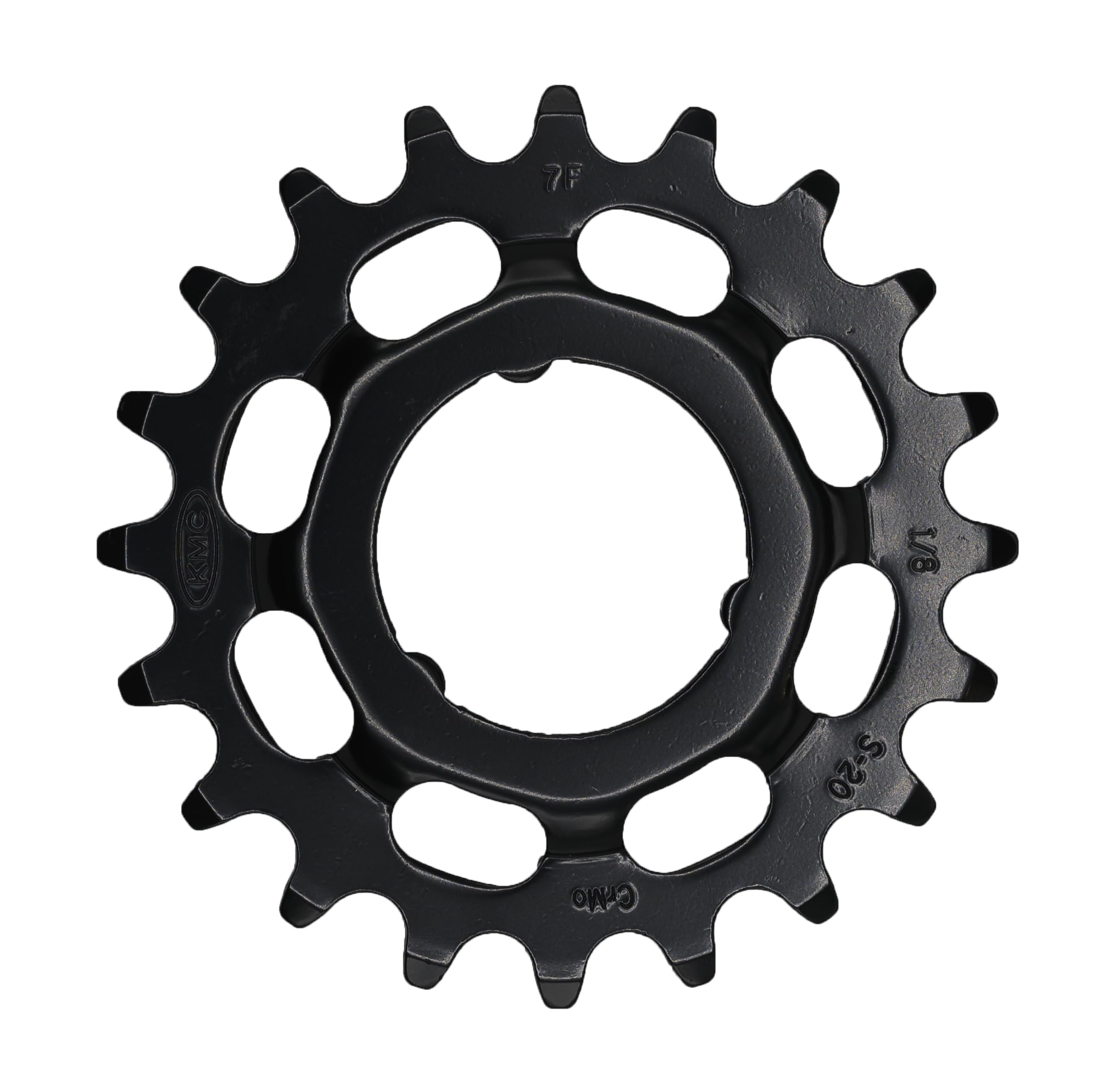 KMC eBike Rear Sprocket, Compatible with Shimano Steps, Black, 1/2" x 1/8"" (Wide), 20t