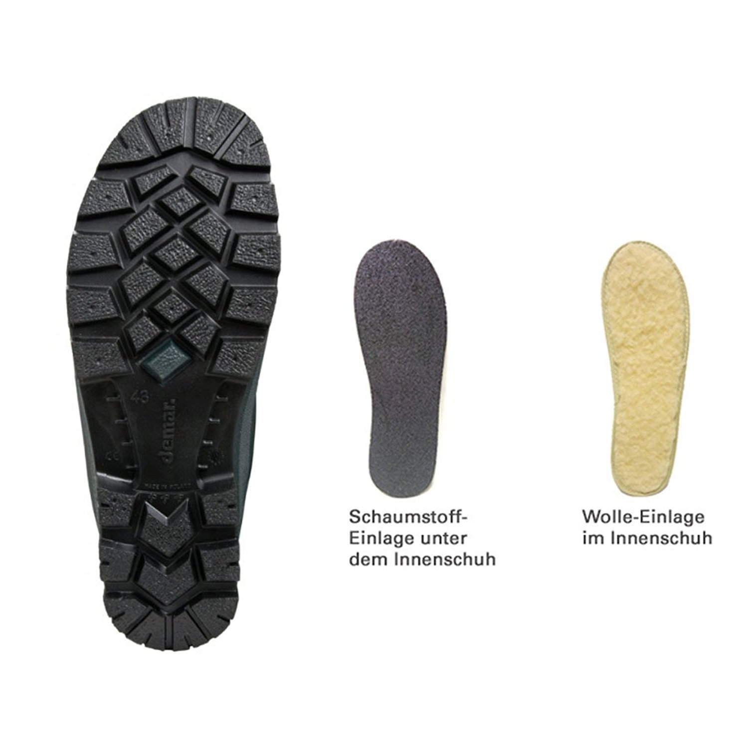 DEMAR Thermostiefel Jagdstiefel mit Wolle gefüttert Hunter PRO