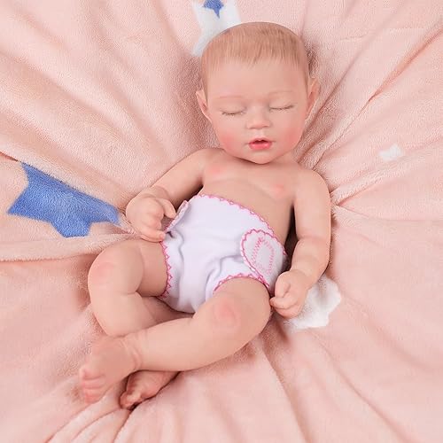 Miniatura 4 de BABESIDE 6 pañales de muñeca para muñecas de 12 a 15 pulgadas, ropa interior reutilizable y lavable para muñecas recién nacidas, accesorios de juego