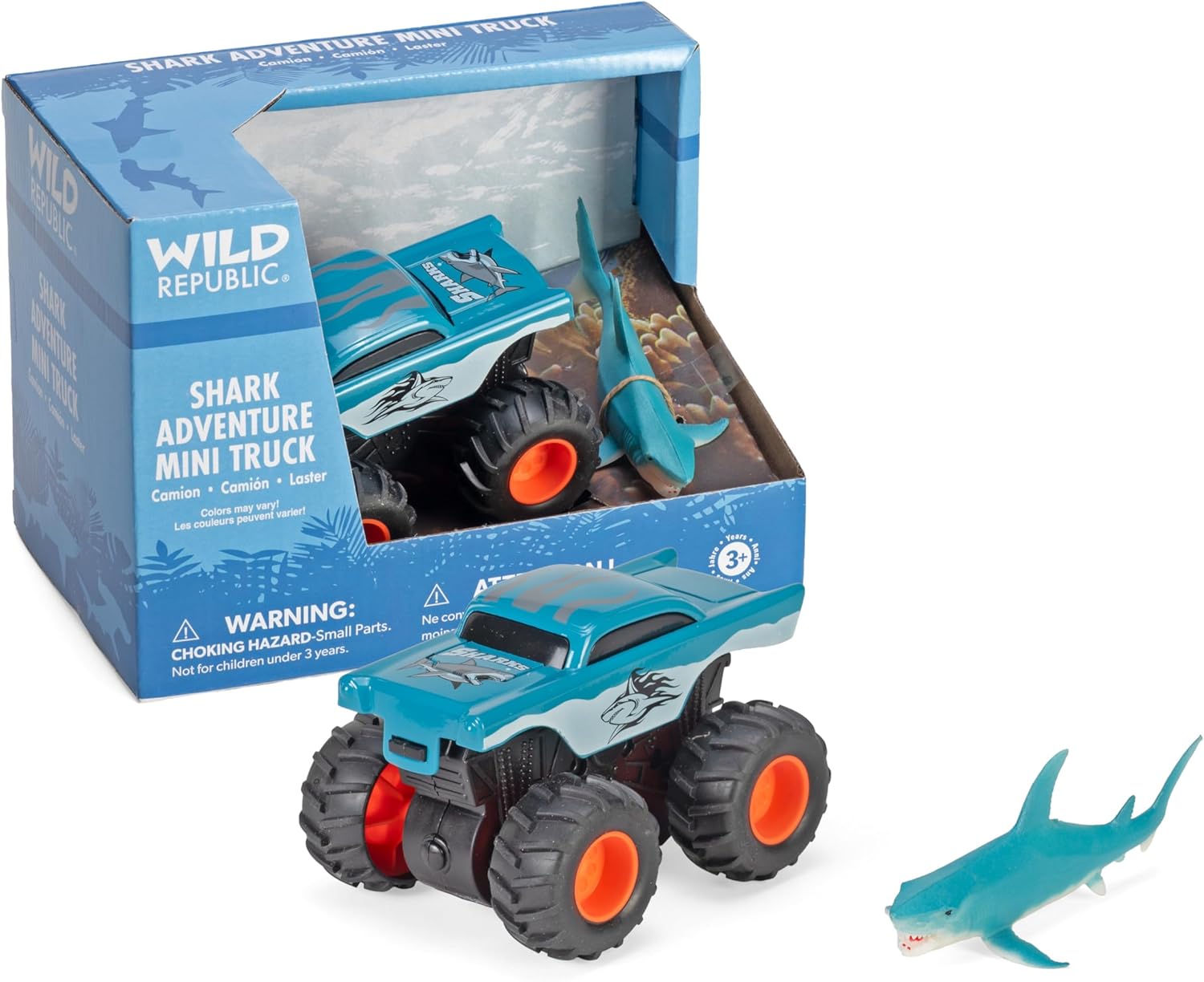 Wild Republic T-Rex & Truck Adventure Playset, Gifts for Kids, Imaginative Play Toy, 2Piece Set