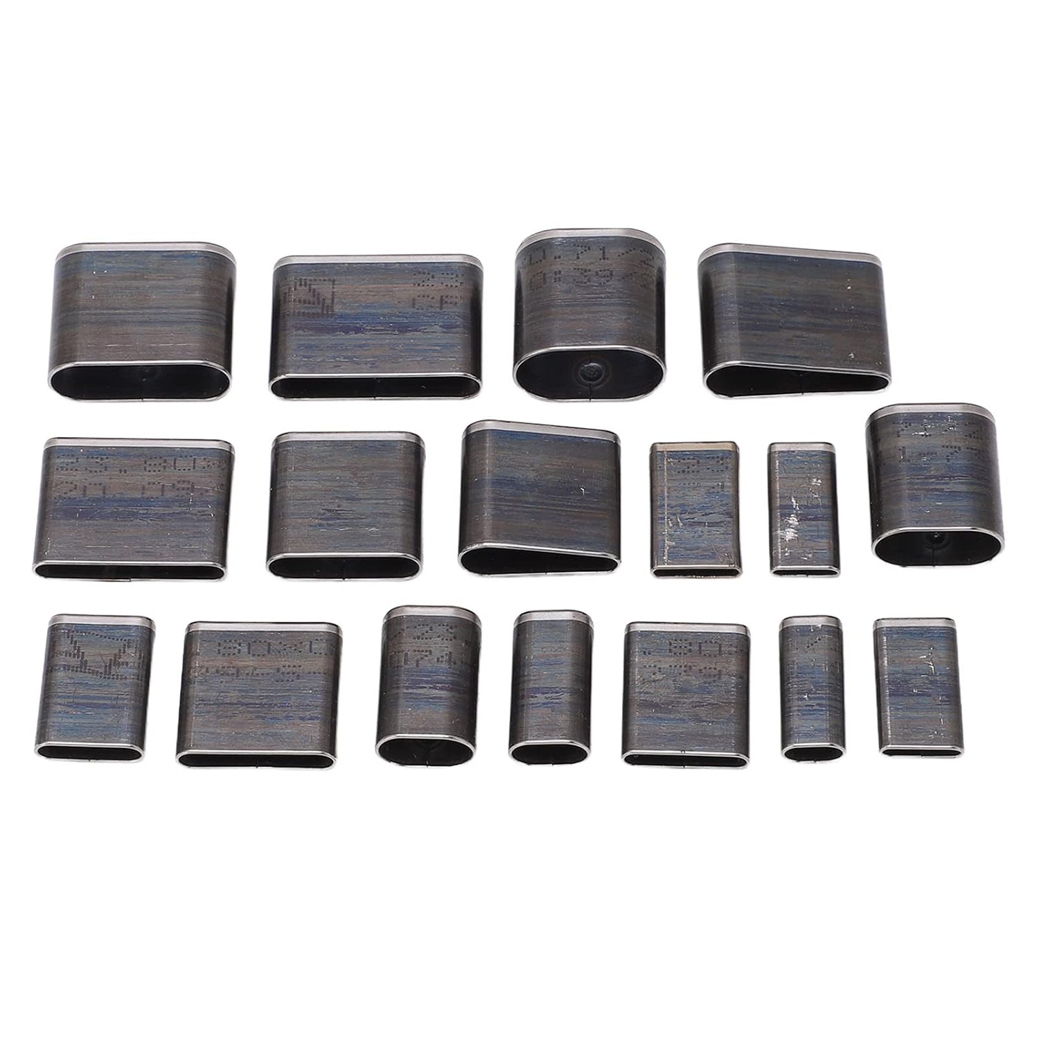Hollow Punch Cutter Tool, 17 Pcs Oval Leather Punching Die Set Mold Cutting Kit Durable 1 Hole Hollow Punch Cutter