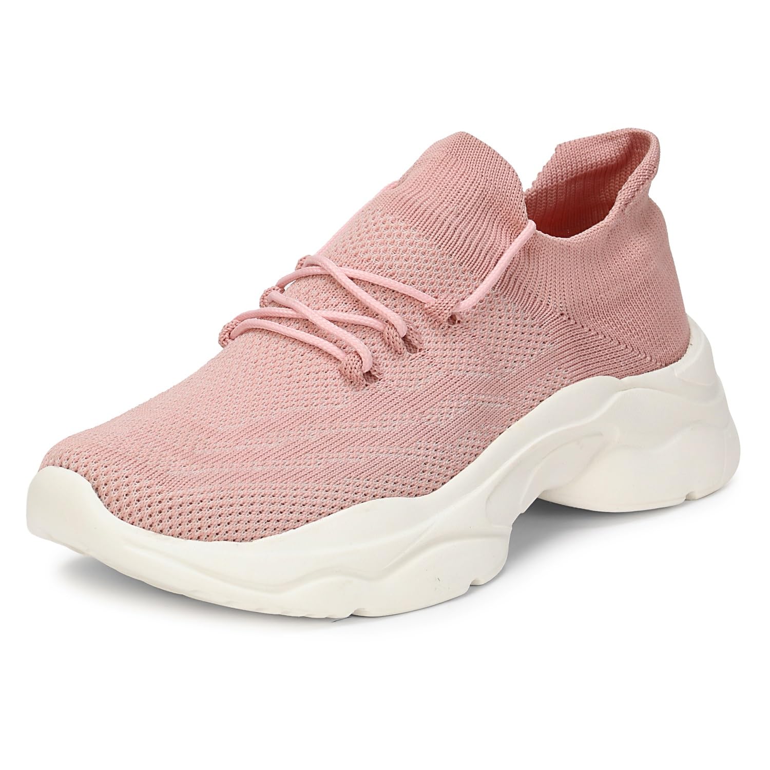 Memory Foam Soft Cushioned Running Shoes | Walking | Training | Gym | Jogging | Sneaker | Athletic | Lace up | Flexible | Lightweight | Daily use for Women & Girls-image-37