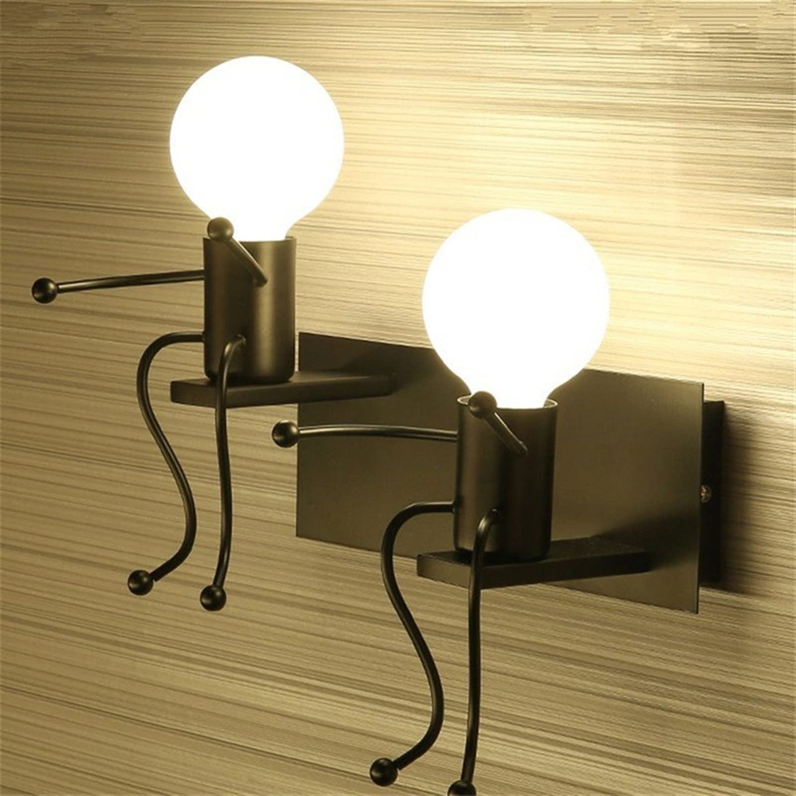 Lampe murale moderne en fer pour chambre d'enfant : applique design dessin anime pour chevet