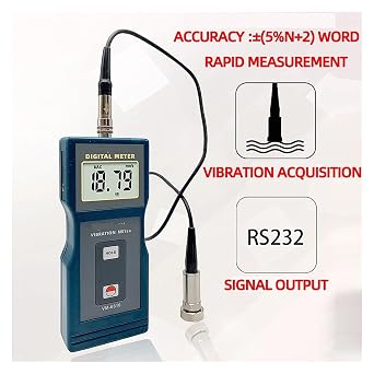 VM-6310 Acceleration Displacement Mechanical Unbalance and Deviation High Precision Digital Vibrometer