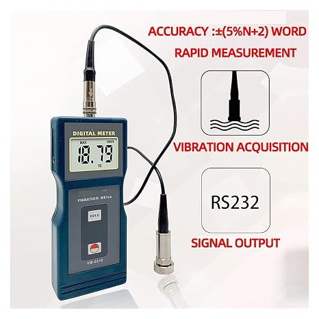 VM-6310 Acceleration Displacement Mechanical Unbalance and Deviation High Precision Digital Vibrometer