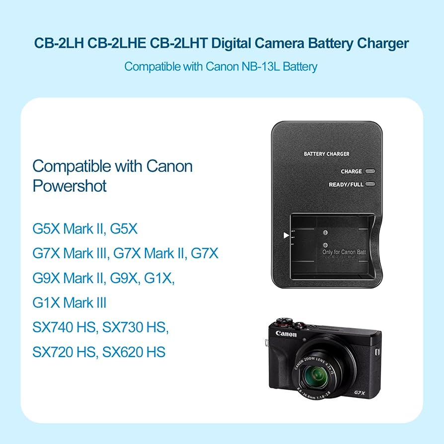 Canon OEM CB-2LH Battery Charger For PowerShot SX620 SX720 SX730 SX740
