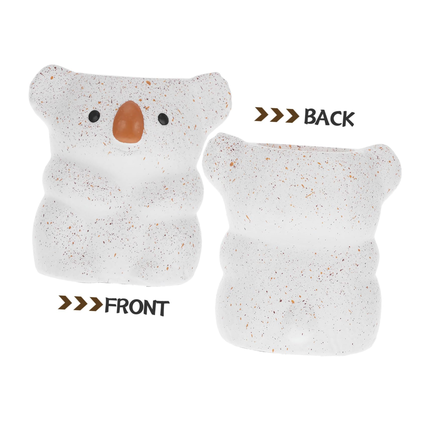 5 Pezzi Portapenne Resina Koala Organizer Scrivania Multifunzionale Mini per Pennelli e Accessori Portarifiuti Tavolo Decorativo per Ufficio e Scuola