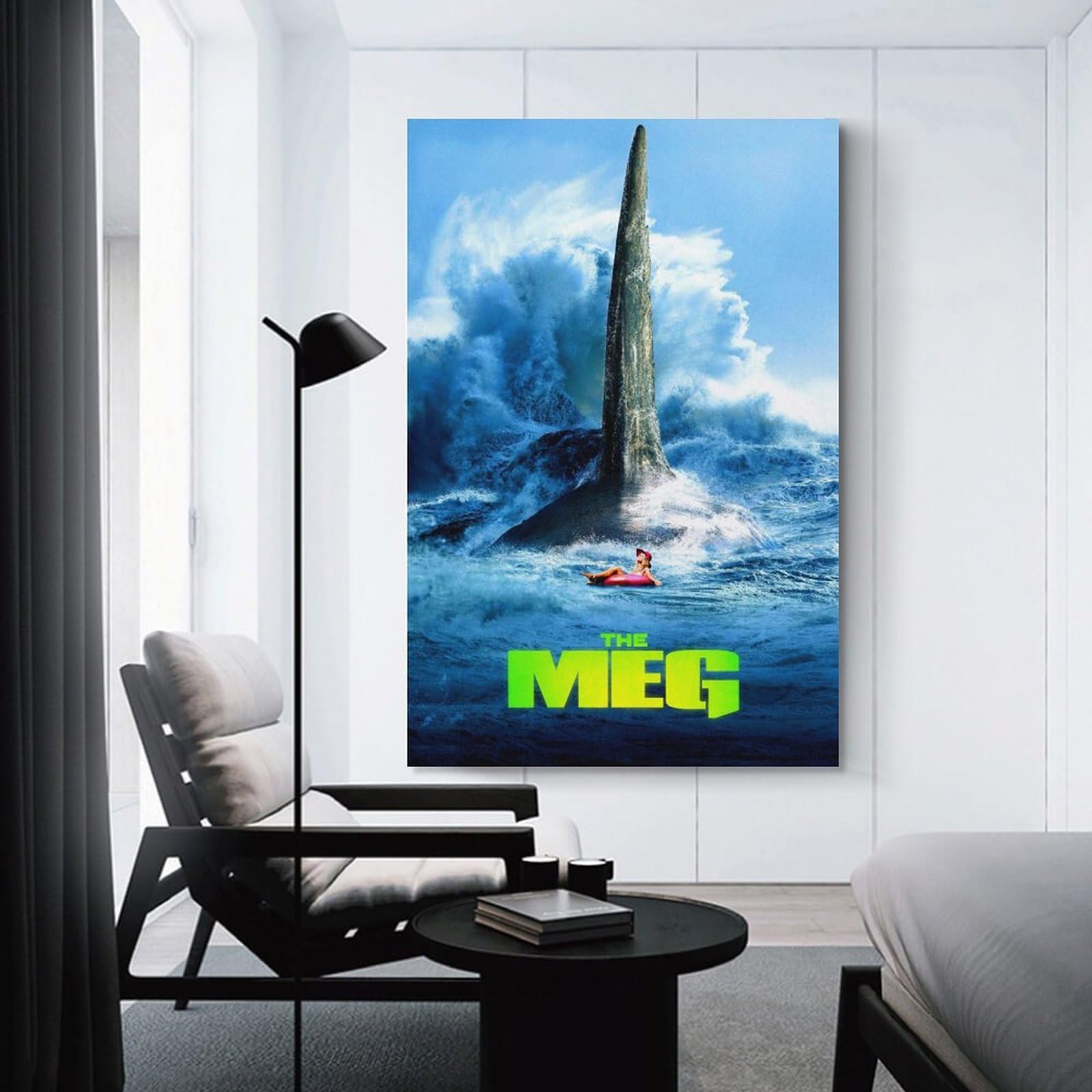 Amazon.co.jp: 映画ポスター MEG ザ・モンスター キャンバスアート