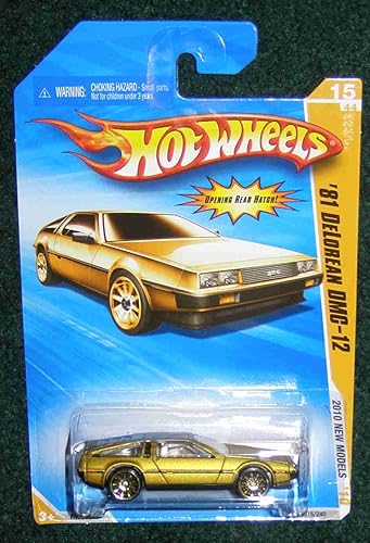HOT WHEELS 2010 NUEVOS MODELOS 15 DE 44 ORO '81 DELOREAN DMC-12