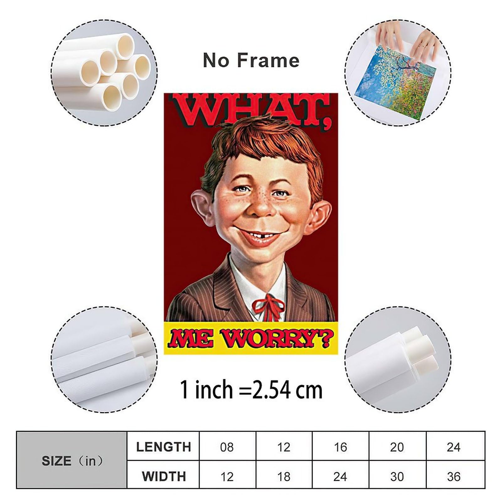 Amazon.com: What, Me Worry Vintage Alfred E. Neuman Poster Art