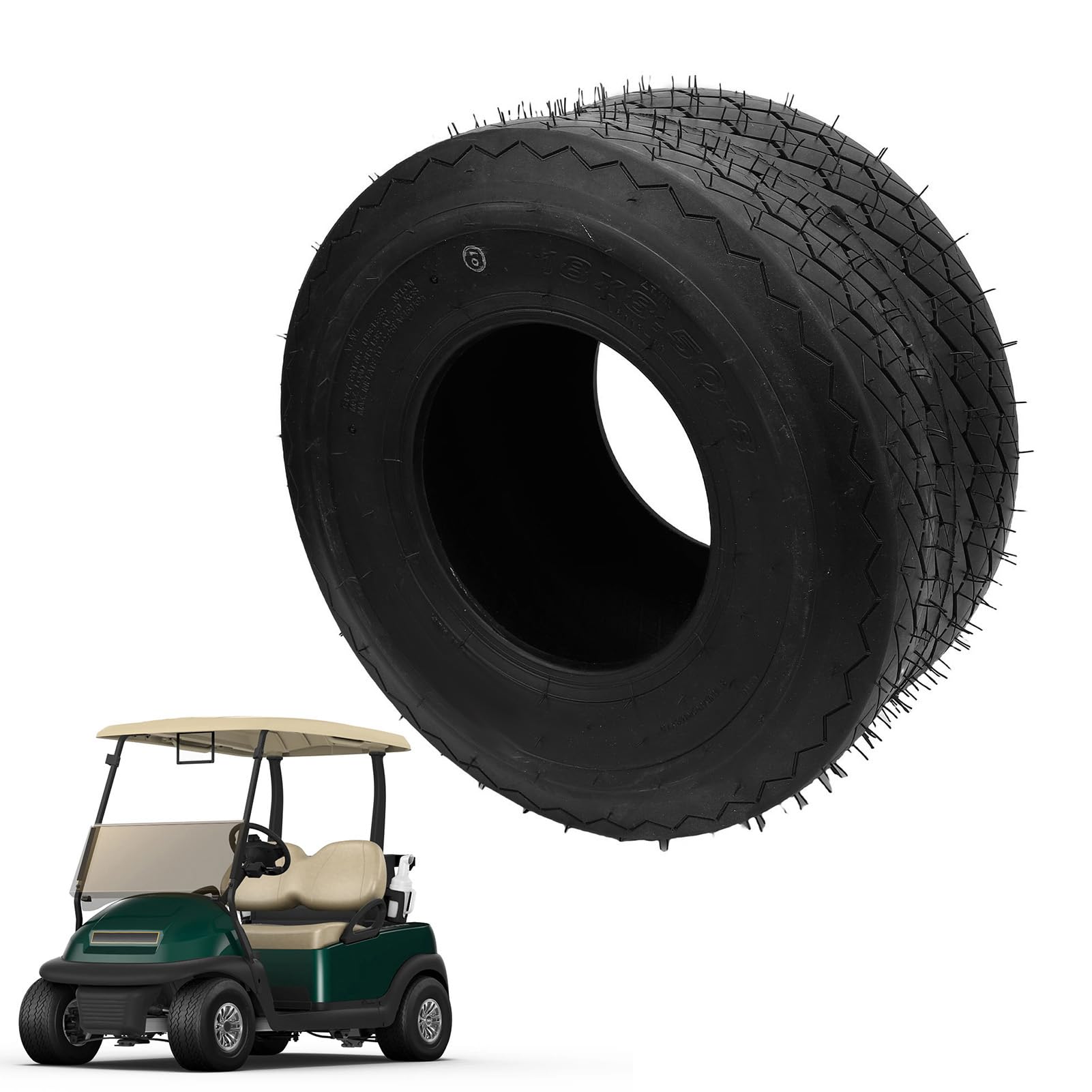 Akozon Trwałe 4 -warstwowe Opony 18x8,50-8 dla Kosiarki, Ciągnik Ogrodowy, darń i Wózki - Opony Zamienne Kosiarki i Wózki