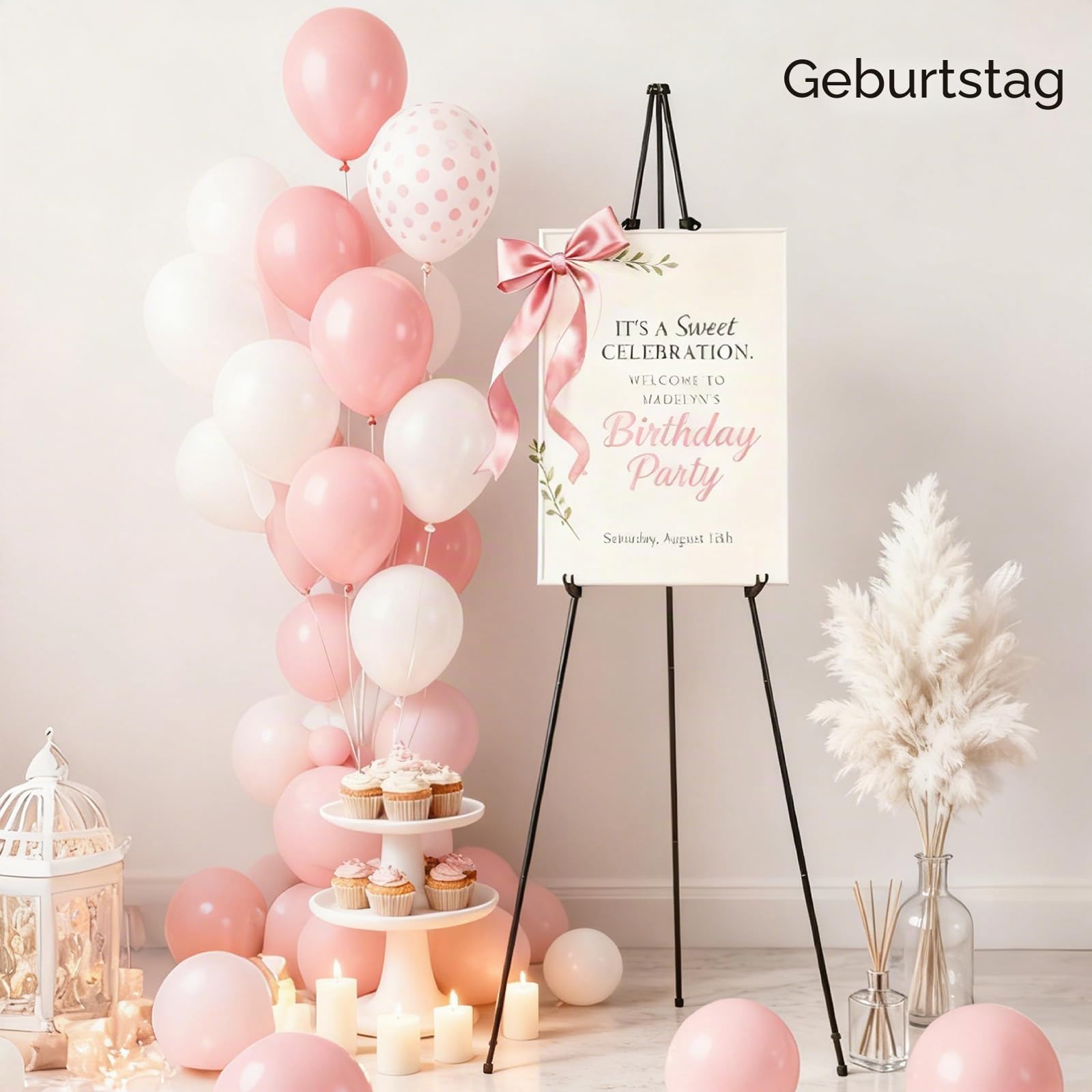 MEEDEN 6 Stück Staffelei Groß Metall, 160cm Leinwandständer für Malerei und Display mit Tasche, Leichte und Robuste Hochzeitsstaffelei für Hochzeit, Malerei Leinwand, Plakate | Tragbarer, faltbarer Instant-Staffelei-Ständer für Hochzeit, Malerei, Leinwand