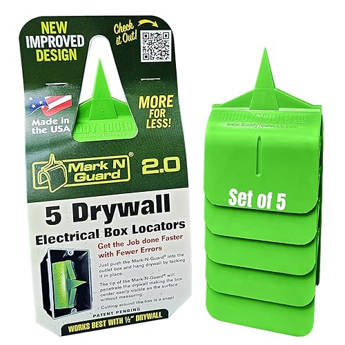 Mark N Guard by Buddy Tools LLC - Marcador de salida para instalación de paneles de yeso herramienta de marcado de paneles de yeso fácil para tomas
