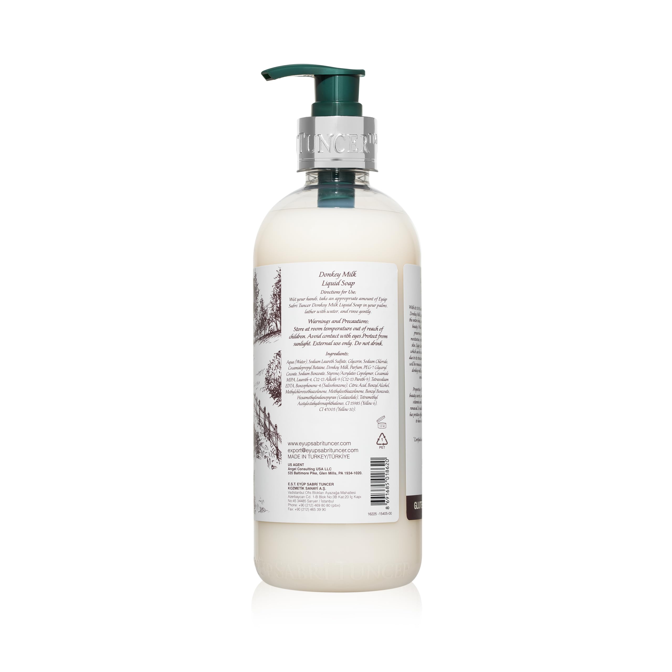 Eyüp Sabri Tuncer Doğal Eşek Sütlü Sıvı Sabun (500 ml)