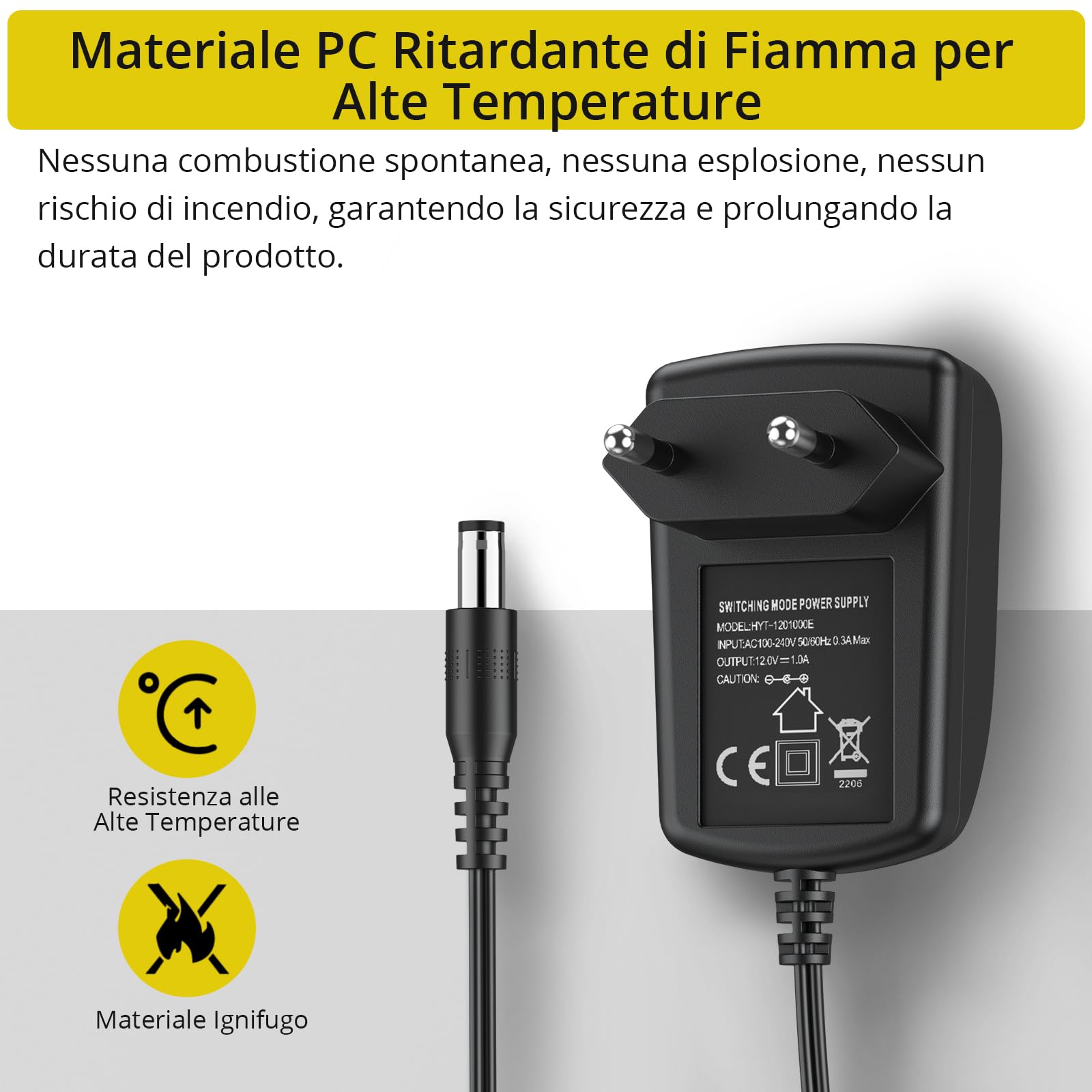 Alimentatore 5V 1A Con Cavo 1.5m - Adattatore DC Per LED, Switch HDMI E Telecamere - Foto 4