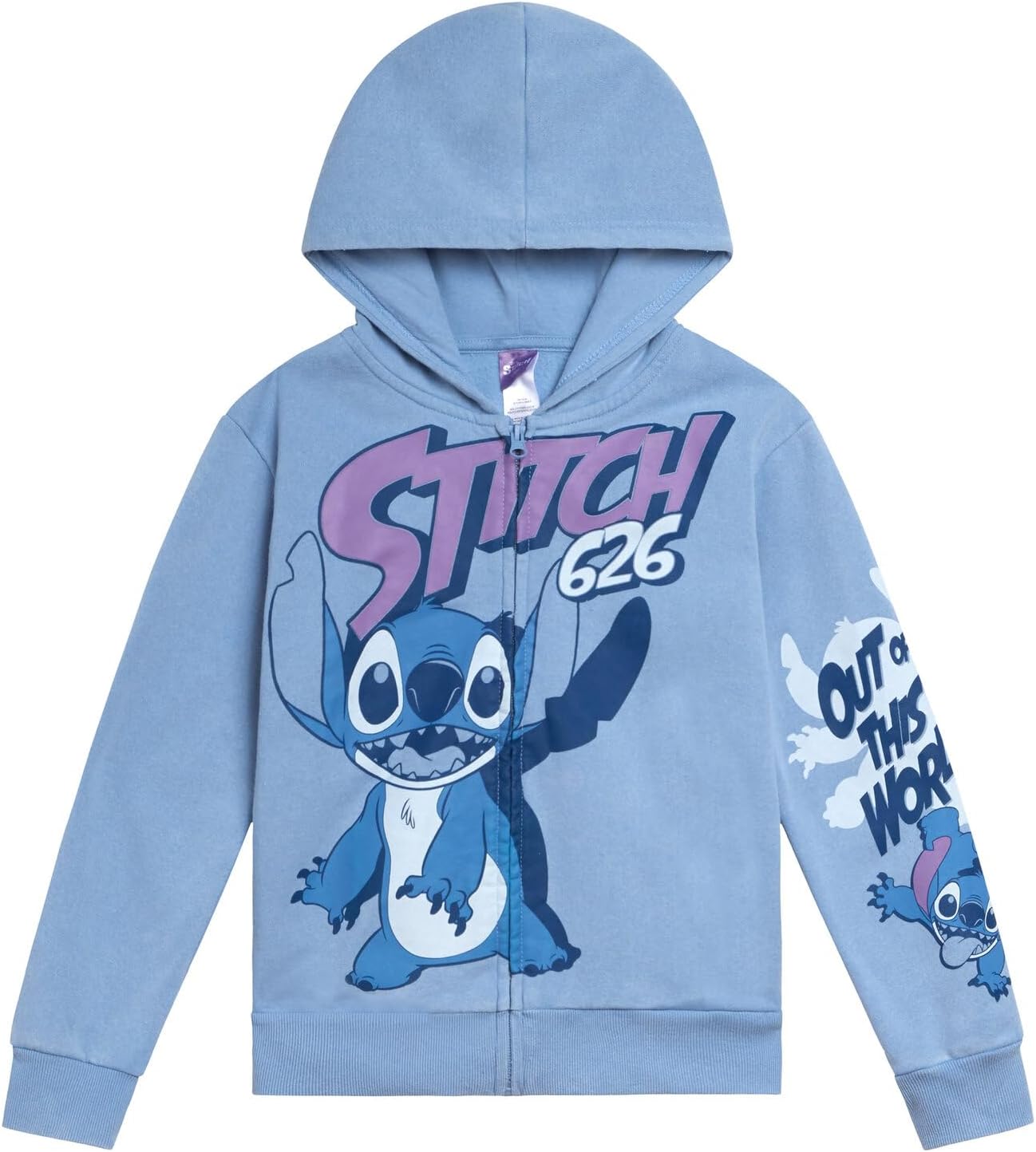 Disney Toy Story Mickey Mouse Lilo & Stitch Fleece Zip Up Hoodie Toddler to Big Kid Sizes (2T - 18-20)