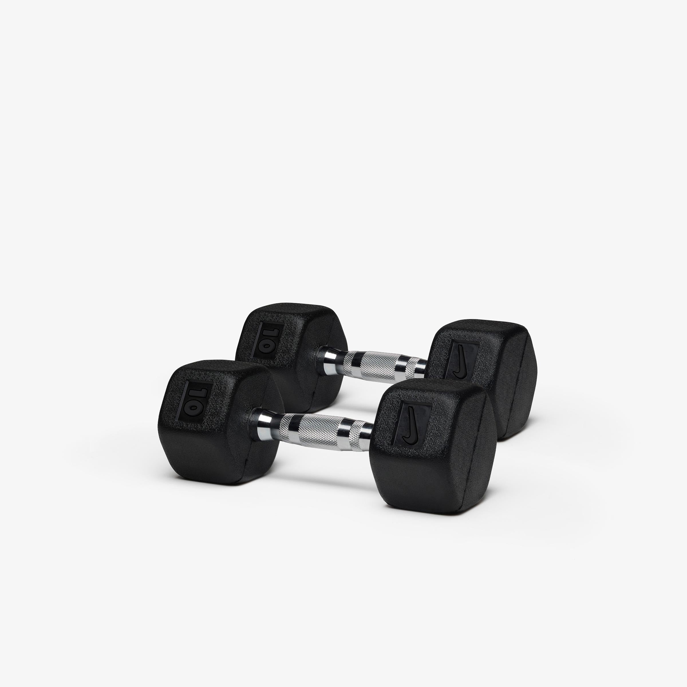 Rubber Hex Dumbbell Pair