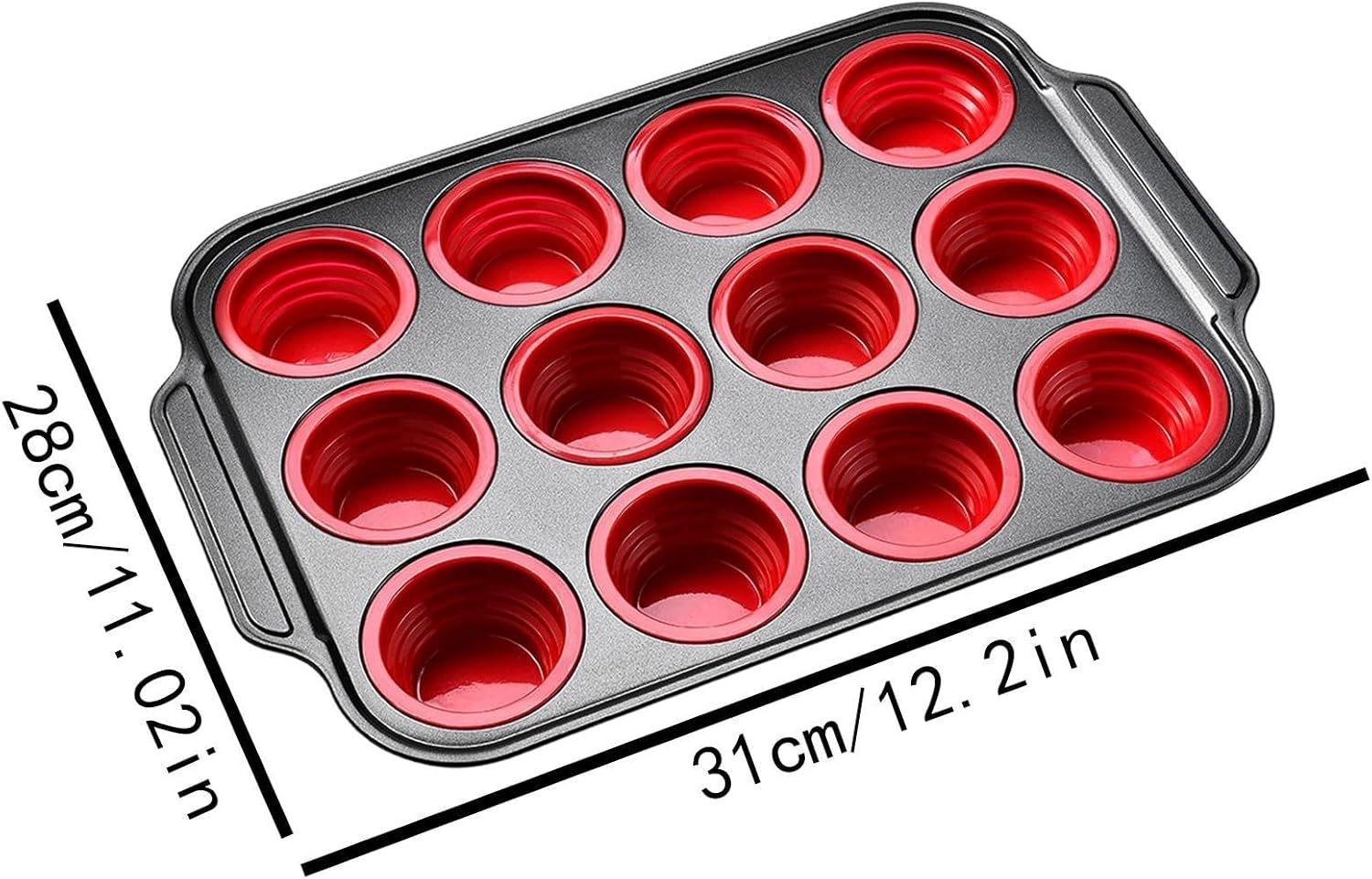 Silicone Cupcake Pan | Bakeware Molds - Kitchen Cupcake Pan,for Muffin Pie Tart Omelet Brownie Dessert Kitchen Restaurant Apartment