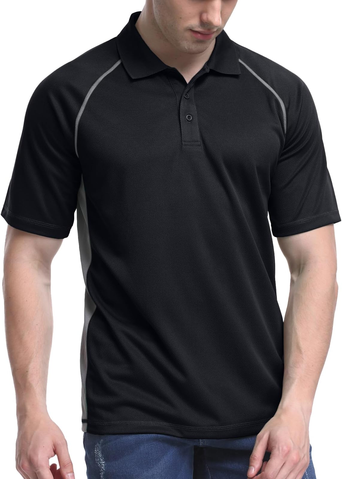 Golf Shirts for Men,Short Sleeve Moisture Wicking Proformance Big & Tall Polo Shirts