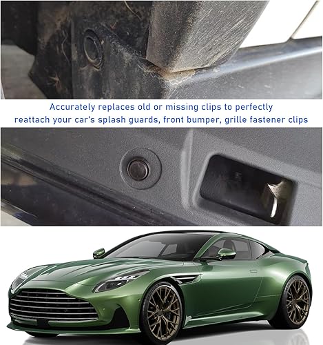 Miniatura 6 de Dickno 100 clips de retención para parachoques delantero, juego de remaches de pasador de empuje automático con removedor de sujetadores, OEM