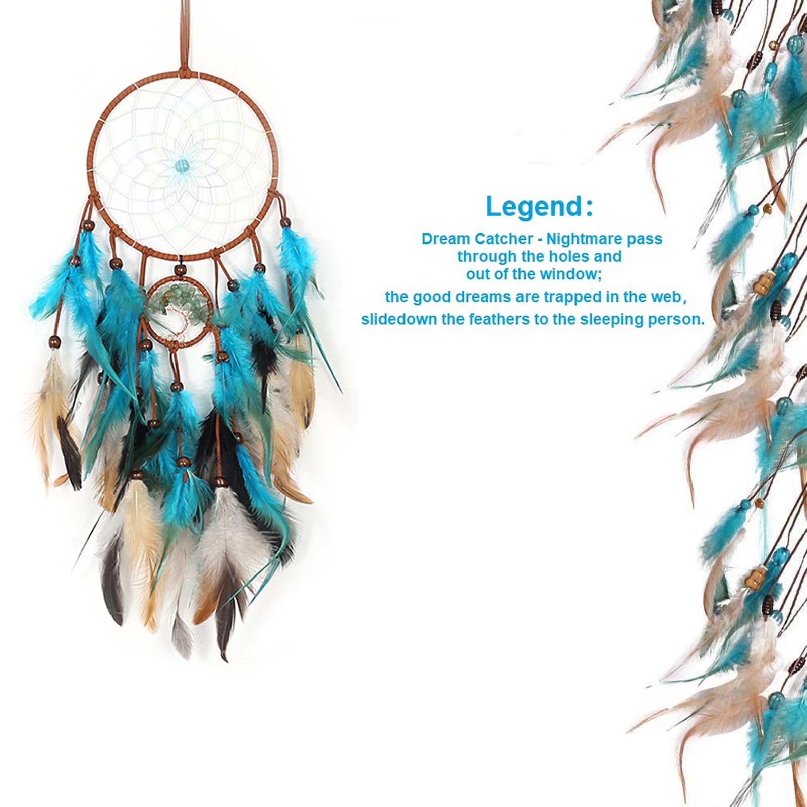 Handgemaakte Paarse Dromenvanger Middelgrote | Dreamcatcher Wall Hanging Boho Style | Grote Dream Catcher Wall Hanging | Meisjes Slaapkamer Decor - België