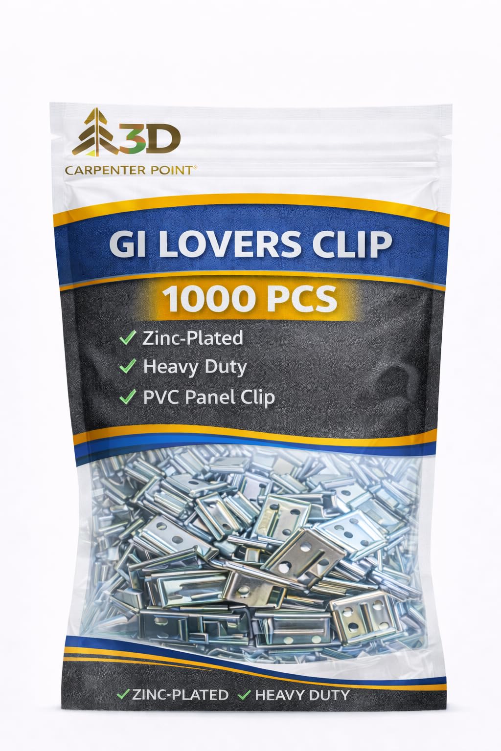 GI Louver Clips - Secure PVC Panels -6